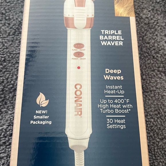 Conair Double Ceramic Triple Barrel Waver new never opened - Picture 2 of 6